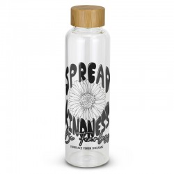 Drink Bottles - Eden Glass Bottle Bamboo Lid - 600ml