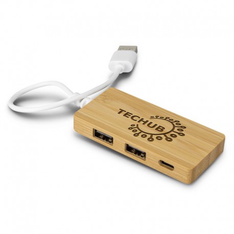 USB Accessories - Bamboo USB Hub