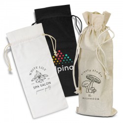 Duffle Bags & Sacks - Cotton Wine Drawstring Bag