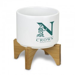 Homeware Products - Planter with Bamboo Base