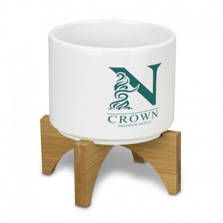 Homeware Products - Planter with Bamboo Base