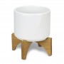 Homeware Products - Planter with Bamboo Base