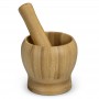Homeware Products - Bamboo Mortar and Pestle