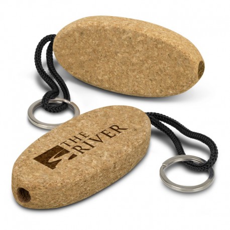 Metal Keyrings - Cork Floating Key Ring