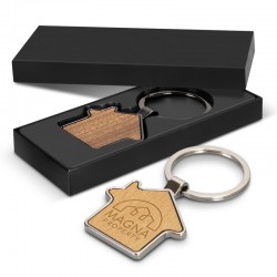 Metal Keyrings - Santo House Shaped Key Ring