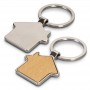 Metal Keyrings - Santo House Shaped Key Ring