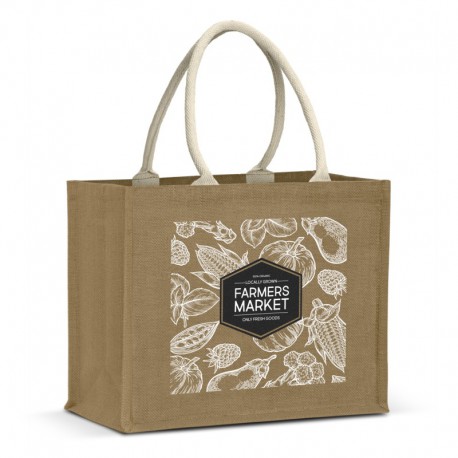 Calico & Jute Bags - Torino Starch Jute Tote Bag