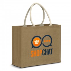 Calico & Jute Bags - Modena Starch Jute Tote Bag