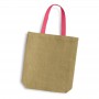 Calico & Jute Bags - Thera Jute Tote Bag - Coloured Handles