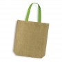 Calico & Jute Bags - Thera Jute Tote Bag - Coloured Handles