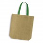 Calico & Jute Bags - Thera Jute Tote Bag - Coloured Handles