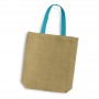 Calico & Jute Bags - Thera Jute Tote Bag - Coloured Handles