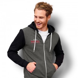 Hoodies - SOLS Silver Unisex Zipped Sweatshirt