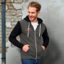 Hoodies - SOLS Silver Unisex Zipped Sweatshirt
