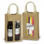 Wine Holders & Carriers - Serena Jute Double Wine Carrier