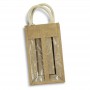 Wine Holders & Carriers - Serena Jute Double Wine Carrier