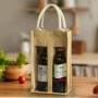 Wine Holders & Carriers - Serena Jute Double Wine Carrier