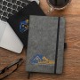 Flasks - RPET Felt Hard Cover Notebook - A5