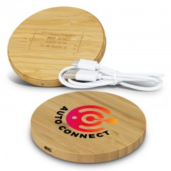 Shopping Tote Bags - Vita Bamboo Wireless Charger - Round