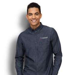 Sport Balls - SOLS Barry Mens Denim Shirt