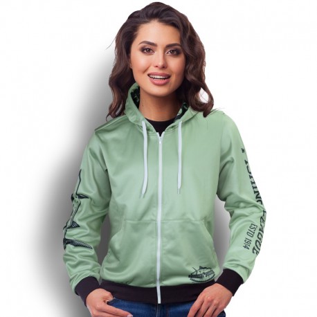 Custom Womens Sports Zipped Hoodie