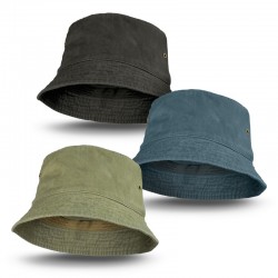 Wide Brim Hats - Faded Bucket Hat