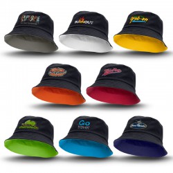 Wide Brim Hats - Reversible Bucket Hat