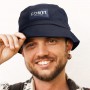 Wide Brim Hats - Bucket Hat with Patch