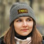Beanies - Nebraska Heather Cable Knit Beanie With Patch