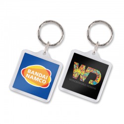 Printed Keyrings - Lens Key Ring - Square