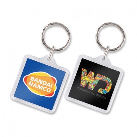 Printed Keyrings - Lens Key Ring - Square
