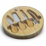 Glass & Bamboo Cheese Board