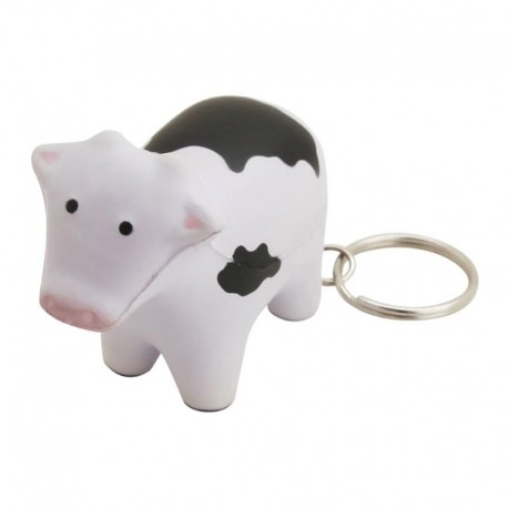 Stress Cow Key Ring