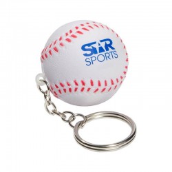 Stress Key Rings - Stress Baseball Key Ring