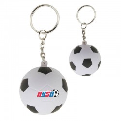 Stress Key Rings - Stress Soccer Ball Key Ring
