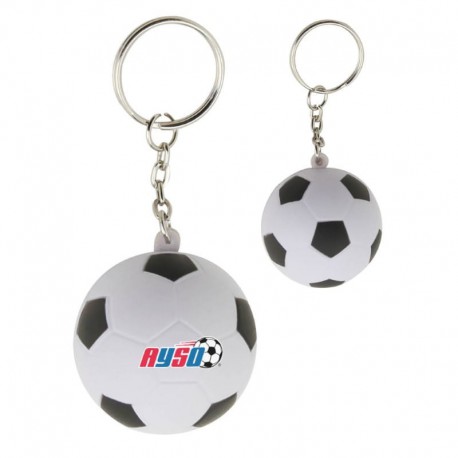 Stress Key Rings - Stress Soccer Ball Key Ring