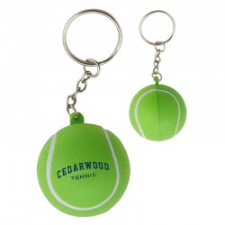 Stress Key Rings - Stress Tennis Ball Key Ring