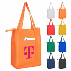 Non Woven Bags - Non Woven Cooler Bag with Top Zip Closure