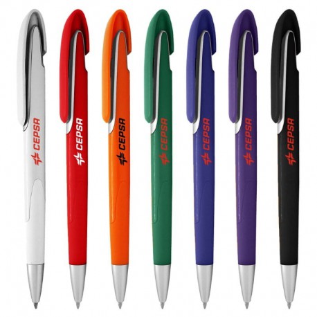 Plastic Promotional Pens - Keely Coloured Plastic Pen