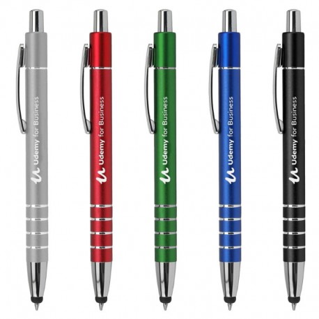 Metal Promotional Pens - Stylus Euro - Metal Pen