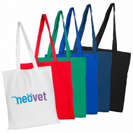 Cotton & Calico Tote Bags - Coloured Calico Bag no Gusset