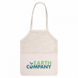 Cotton & Calico Tote Bags - Jamaica Mesh Calico Tote Bag