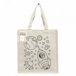 Cotton & Calico Tote Bags - Colouring Executive Canvas Tote Bag