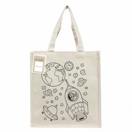 Cotton & Calico Tote Bags - Colouring Executive Canvas Tote Bag