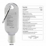 Hand Sanitisers - 30ml Gel Hand Sanitiser with Carabiner