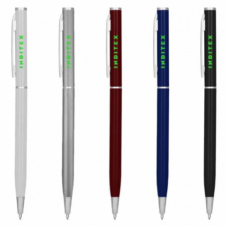 Metal Promotional Pens - Berlino Metal Silver Metal Pen