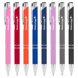 Metal Promotional Pens - Euroauz Rubberised Metal Pen