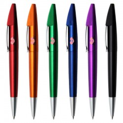 Plastic Promotional Pens - Shark Metallic Plastic Pen