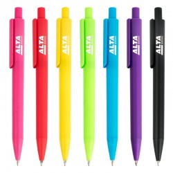 Plastic Promotional Pens - Tube Frost Plastic Pen