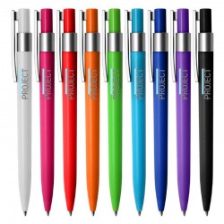 Plastic Promotional Pens - Torino Silver Plastic Pen